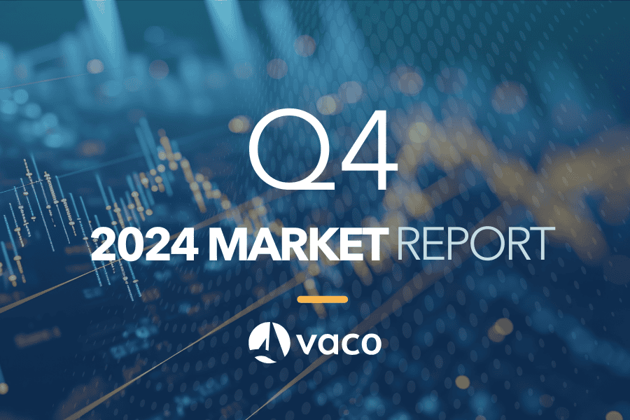 graphics for Q4 2024 market report from vaco